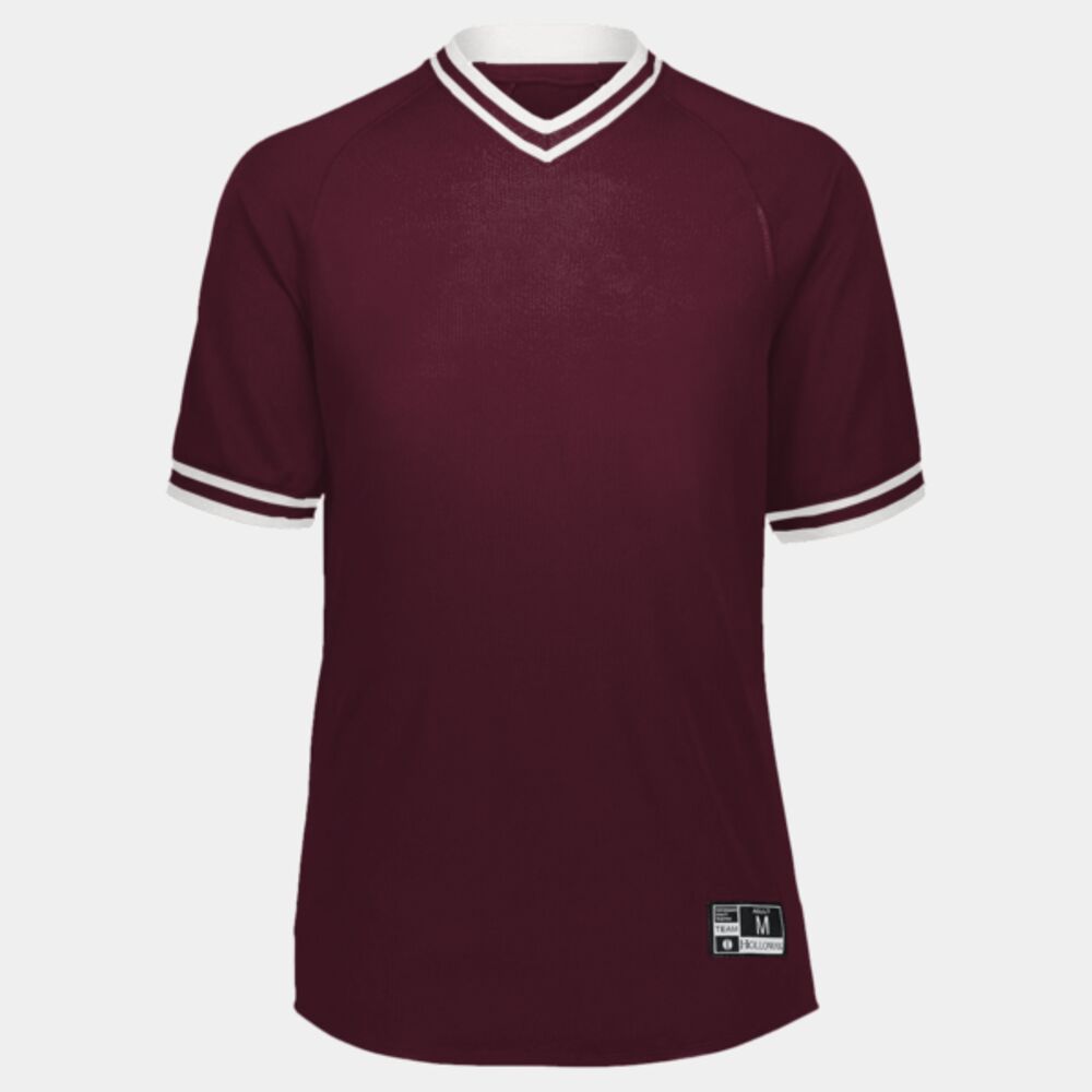 Retro V-Neck Baseball Jersey Thumbnail