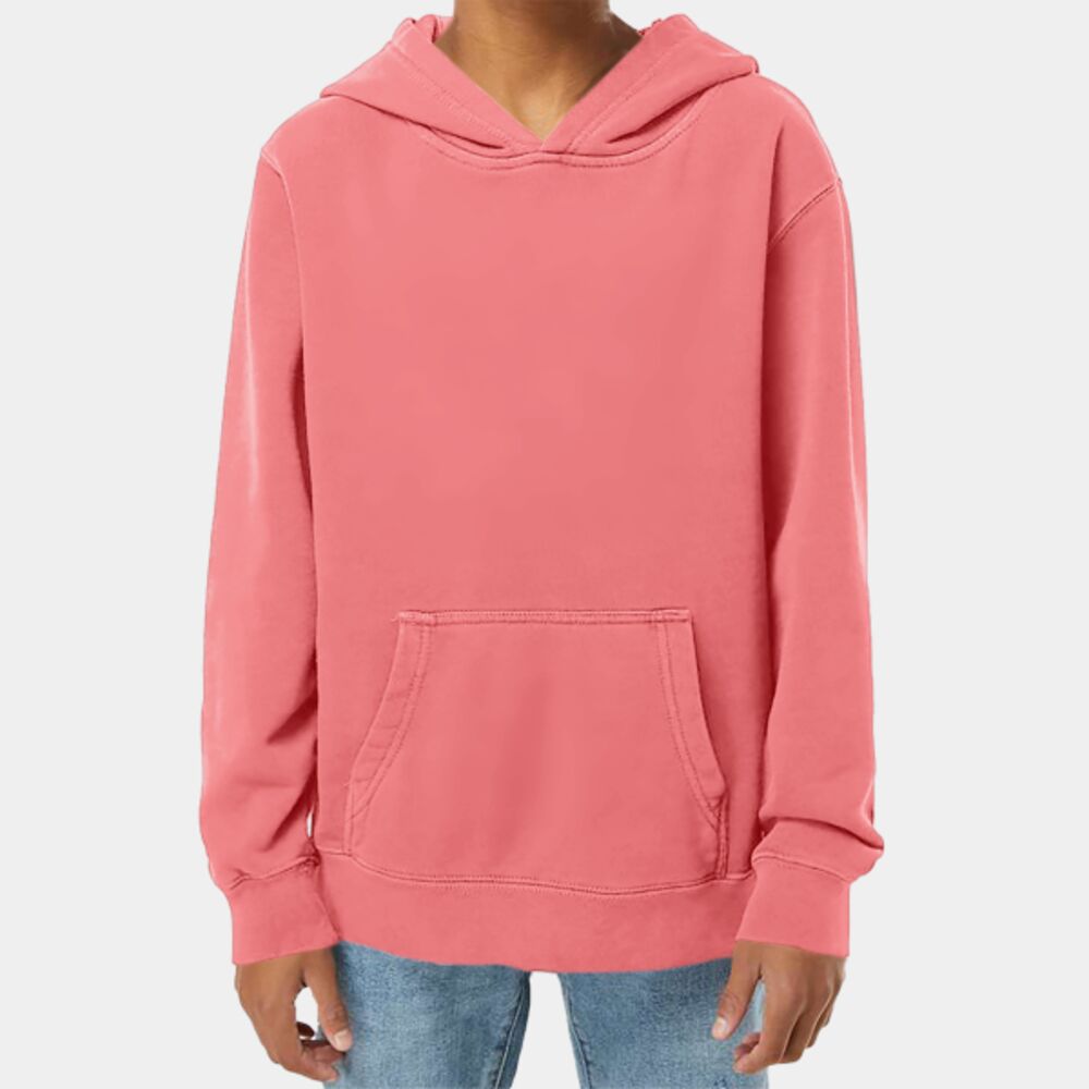 Youth Midweight Pigment-Dyed Hooded Sweatshirt Thumbnail