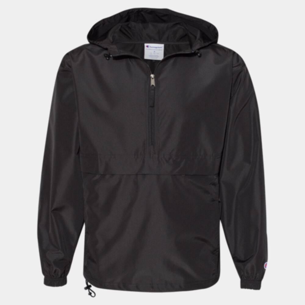 Hooded Packable Quarter-Zip Jacket Thumbnail